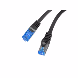 Lanberg PCF6A-10CC-0025-BK câble de réseau Noir 0,25 m Cat6a S/FTP (S-STP)