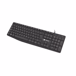 NATEC NKL-1948, Taille réelle (100 %), USB, Clavier à membrane, QWERTY, Noir