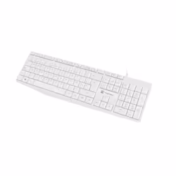 NATEC NKL-1949, Taille réelle (100 %), USB, Clavier à membrane, QWERTY, Blanc