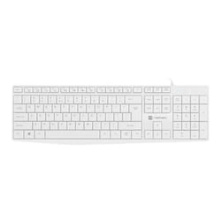NATEC NAUTILUS clavier maison/bureau USB QWERTY US International Blanc