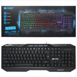 FURY - Hellfire 2 - Clavier Gaming LED RGB Anti-Ghosting