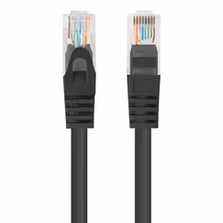 Lanberg PCU6-20CC-0200-BK câble de réseau Noir 2 m Cat6 U/UTP (UTP)