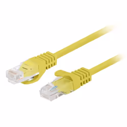 Lanberg PCU6-20CC-0300-Y, 3 m, Cat6, U/UTP (UTP), RJ-45, RJ-45, Jaune