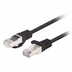 Lanberg PCF6-20CC-0200-BK, 2 m, Cat6, F/UTP (FTP), RJ-45, RJ-45, Noir