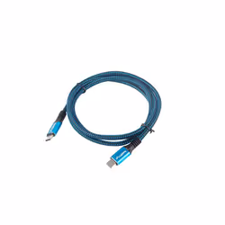 Lanberg CA-CMCM-45CU-0012-BK câble USB 0,12 m USB4 Gen 2x2 USB C Noir, Bleu