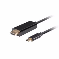 Lanberg CA-CMHD-10CU-0018-BK, 1,8 m, USB Type-C, HDMI, Mâle, Mâle, Droit