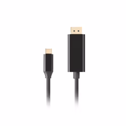 Lanberg CA-CMDP-10CU-0010-BK câble vidéo et adaptateur 1 m USB Type-C DisplayPort Noir