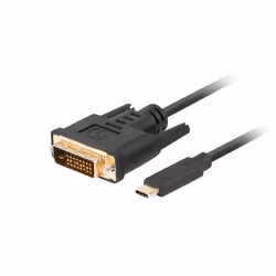 Lanberg CA-CMDV-10CU-0030-BK, 3 m, USB Type-C, DVI-D, Mâle, Mâle, Droit