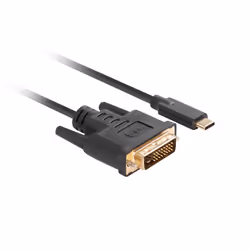Lanberg CA-CMDV-10CU-0030-BK câble vidéo et adaptateur 3 m USB Type-C DVI-D Noir