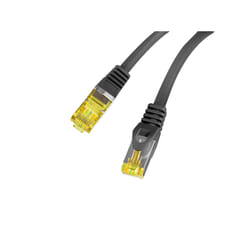 Lanberg PCF6A-10CU-0050-BK câble de réseau Noir 0,5 m Cat6a S/FTP (S-STP)