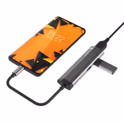 NATEC Fowler Slim Avec fil USB 3.2 Gen 1 (3.1 Gen 1) Type-C Noir, Chrome