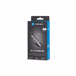 NATEC Fowler Go USB 3.2 Gen 1 (3.1 Gen 1) Type-C Acier inoxydable