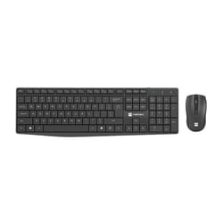 NATEC SQUID clavier Souris incluse maison/bureau USB QWERTY US International Noir