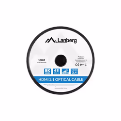 Lanberg CA-HDMI-30FB-1000-BK câble HDMI 100 m HDMI Type A (Standard) Noir - Vue supplémentaire 4