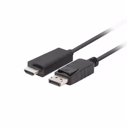 Lanberg CA-DPHD-11CC-0030-BK changeur de genre de câble DisplayPort HDMI Noir