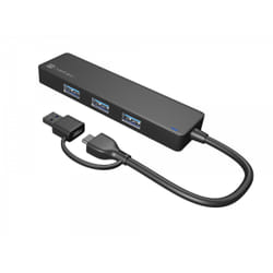 NATEC Mayfly USB 3.2 Gen 1 (3.1 Gen 1) Type-A + Type-C 5000 Mbit/s Noir