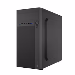 NATEC NPC-2038, Bureau, PC, Noir, micro ATX, Mini-ITX, Acrylonitrile-Butadiène-Styrène (ABS), Métal, 14,8 cm
