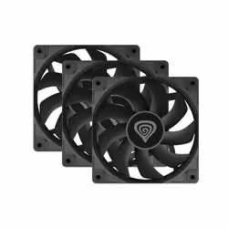 NATEC Oxal 120 Boitier PC Ventilateur 12 cm Noir 3 pièce(s)