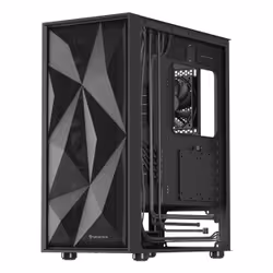 GENESIS Diaxid 605F, Midi Tower, PC, Noir, ATX, micro ATX, Mini-ATX, ABS, Acier, Verre trempé, Jouer