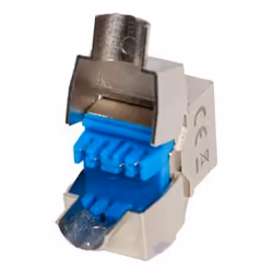 Lanberg KSF8-4000, Plat, Bleu, Argent, RJ-45, LSA, Femelle, Phosphore/Bronze