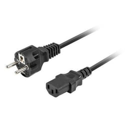Lanberg CA-C13C-14CC-0018-BK câble électrique Noir 1,8 m Coupleur C13 CEE7/7