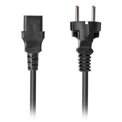 Lanberg CA-C13C-15CC-0018-BK câble électrique Noir 1,8 m Coupleur C13 CEE7/7