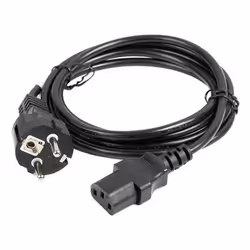 Lanberg CA-C13C-15CC-0018-BK câble électrique Noir 1,8 m Coupleur C13 CEE7/7
