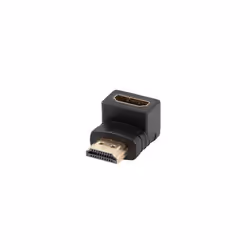 Lanberg AD-HDMI-03, HDMI Type A (Standard), HDMI Type A (Standard), Femelle, Mâle, Droit, Courbe