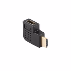 Lanberg AD-HDMI-05, HDMI Type A (Standard), HDMI Type A (Standard), Femelle, Mâle, Droit, Courbe