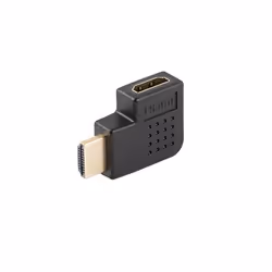Lanberg AD-HDMI-06, HDMI Type A (Standard), HDMI Type A (Standard), Femelle, Mâle, Droit, Courbe