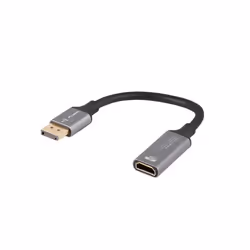 Lanberg AD-DP-HD-02, 0,2 m, DisplayPort, HDMI, Mâle, Femelle, Droit