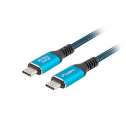 Lanberg CA-CMCM-45CU-0015-BK câble USB USB 3.2 Gen 2 (3.1 Gen 2) 1,5 m USB C Noir, Bleu