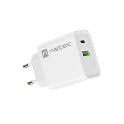 NATEC RIBERA Universel Blanc Secteur Charge rapide Intérieure