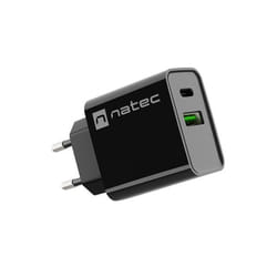 NATEC RIBERA Universel Noir Secteur Charge rapide Intérieure