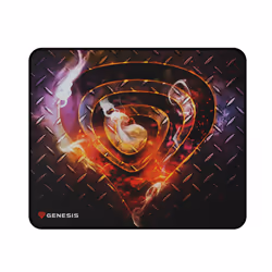 GENESIS Carbon 500 M Steel G2, Multicolore, Image, Tissu, Caoutchouc, Base antidérapante, Tapis de souris de jeu