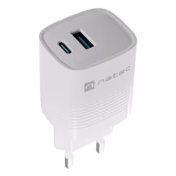 NATEC NUC-2140 chargeur d'appareils mobiles Universel Blanc Secteur Charge rapide Intérieure