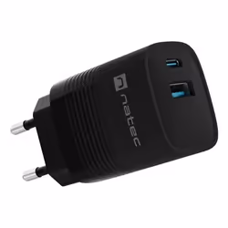 NATEC NUC-2141, Intérieure, Secteur, 12 V, Noir