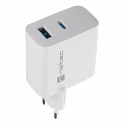 NATEC NUC-2144 chargeur d'appareils mobiles Universel Blanc Secteur Charge rapide Intérieure
