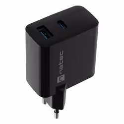 NATEC NUC-2145 chargeur d'appareils mobiles Universel Noir Secteur Charge rapide Intérieure
