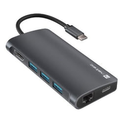 NATEC NMP-2162 station d'accueil Avec fil USB 3.2 Gen 1 (3.1 Gen 1) Type-C Gris