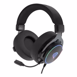GENESIS Neon 764, Avec fil, Jouer, 20 - 20000 Hz, 425 g, Casque, Noir