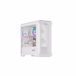 GENESIS Irid 503, Mini Tower, PC, Transparent, Blanc, micro ATX, Mini-ITX, Jouer, Multi