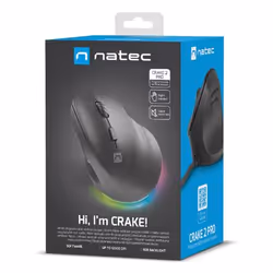 NATEC Crake 2 Pro souris Universel Droitier USB Type-A Optique 12800 DPI