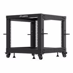 Lanberg OR01-6109-B étagère 9U Rack autonome Noir - Vue supplémentaire 4
