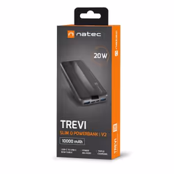 NATEC TREVI SLIM Q V2 Lithium Polymère (LiPo) 10000 mAh Noir - Vue supplémentaire 6