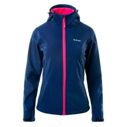 Veste Softshell Femme Hi-Tec Lady Caria II - Navy-Bright Pink - Imperméable - Randonnée - Respirant