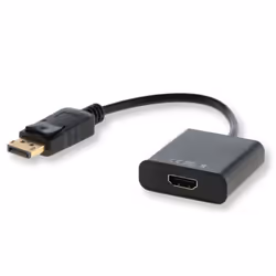 Savio CL-55, 0,2 m, DisplayPort, HDMI Type A (Standard), Mâle, Femelle, Noir