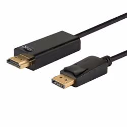 Savio CL-56, 1,5 m, DisplayPort, HDMI Type A (Standard), Mâle, Mâle, Or