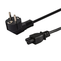 Savio CL-67 câble électrique Noir 1,2 m IEC Type C (3.8 mm, 1.1 mm) CEE7/7