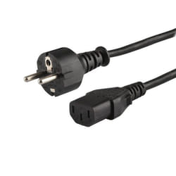 Savio CL-89 câble électrique Noir 1,2 m IEC C13 IEC Type E (3.4 mm, 3.1 mm)